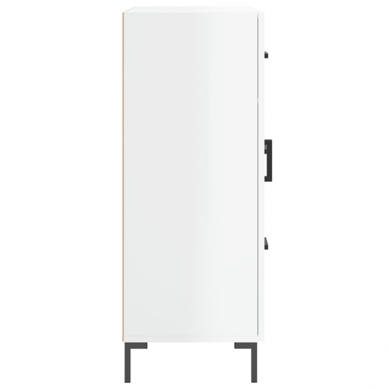 Sideboard Hochglanz-Weiß 69,5x34x90 cm Holzwerkstoff