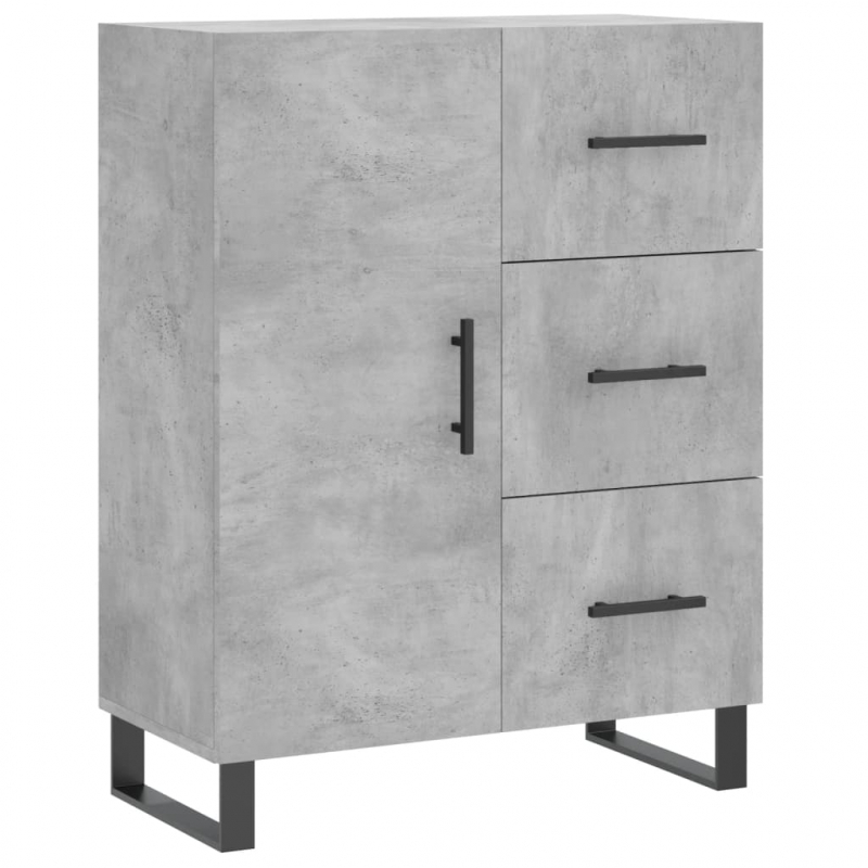 Sideboard Betongrau 69,5x34x90 cm Holzwerkstoff