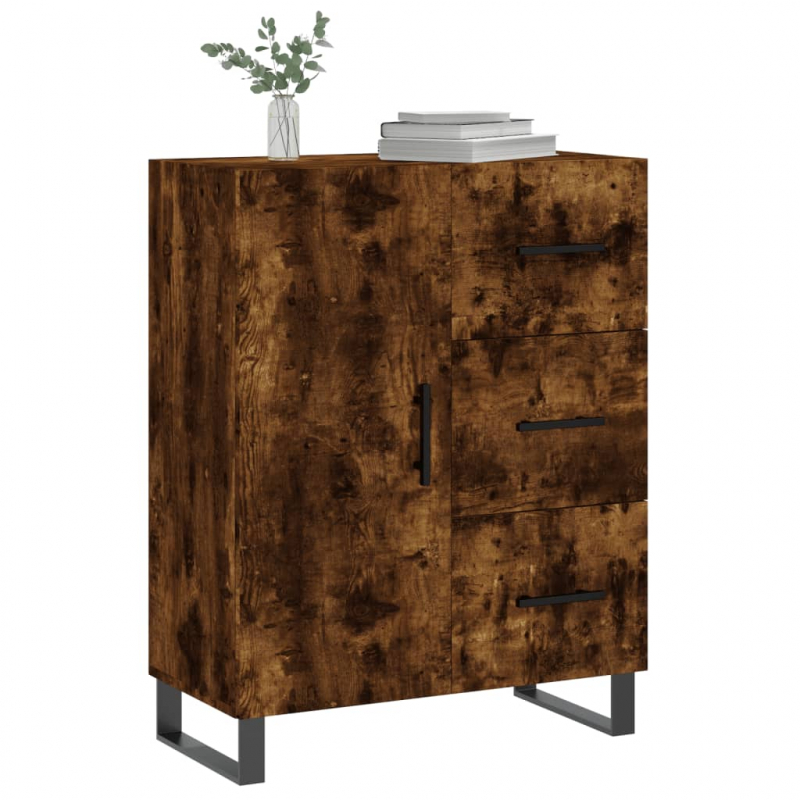 Sideboard Räuchereiche 69,5x34x90 cm Holzwerkstoff
