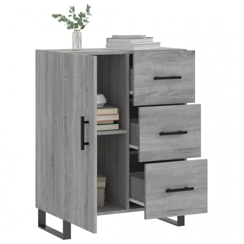 Sideboard Grau Sonoma 69,5x34x90 cm Holzwerkstoff