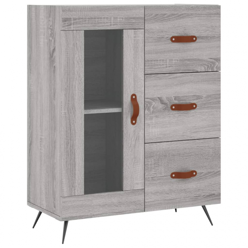 Sideboard Grau Sonoma 69,5x34x90 cm Holzwerkstoff