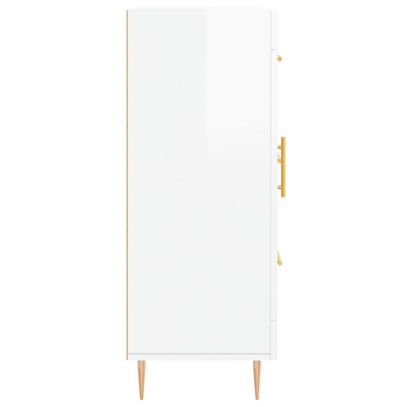 Sideboard Hochglanz-Weiß 69,5x34x90 cm Holzwerkstoff