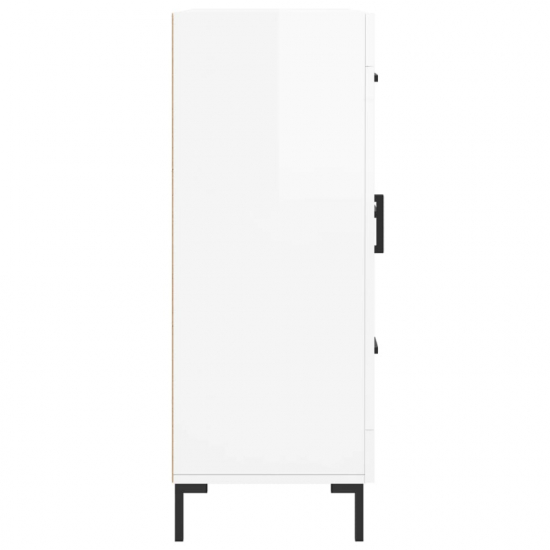 Sideboard Hochglanz-Weiß 69,5x34x90 cm Holzwerkstoff