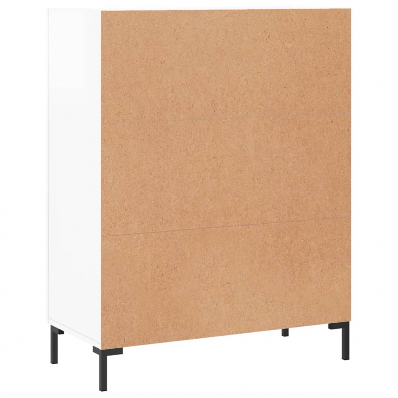 Sideboard Hochglanz-Weiß 69,5x34x90 cm Holzwerkstoff