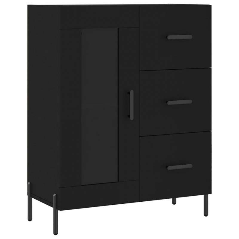 Sideboard Schwarz 69,5x34x90 cm Holzwerkstoff