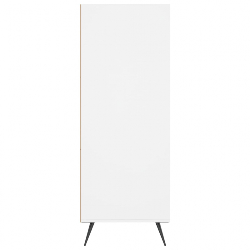 Bücherregal Weiß 69,5x32,5x90 cm Holzwerkstoff