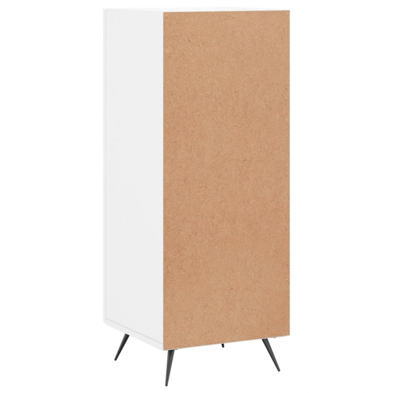 Sideboard Hochglanz-Weiß 34,5x34x90 cm Holzwerkstoff