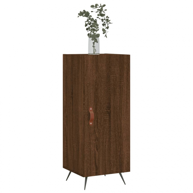 Sideboard Braun Eichen-Optik 34,5x34x90 cm Holzwerkstoff