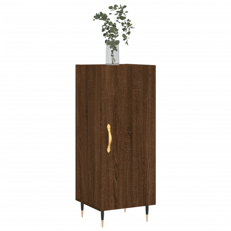 Sideboard Braun Eichen-Optik 34,5x34x90 cm Holzwerkstoff