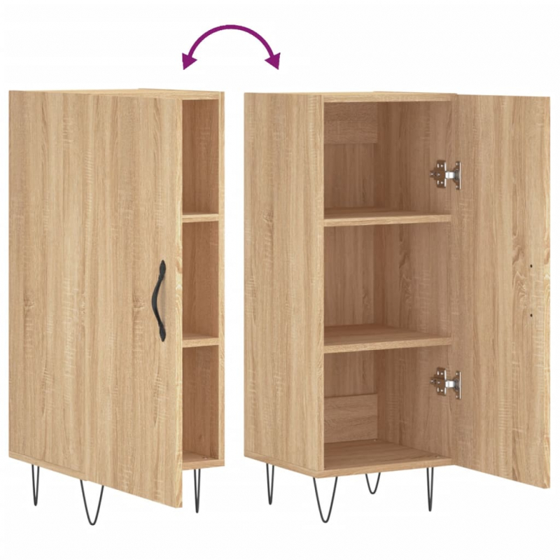 Sideboard Sonoma-Eiche 34,5x34x90 cm Holzwerkstoff