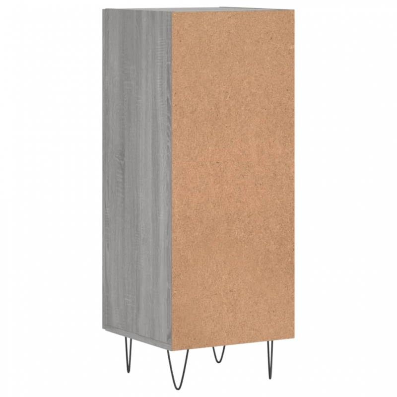 Sideboard Grau Sonoma 34,5x34x90 cm Holzwerkstoff