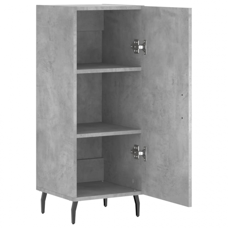 Sideboard Betongrau 34,5x34x90 cm Holzwerkstoff