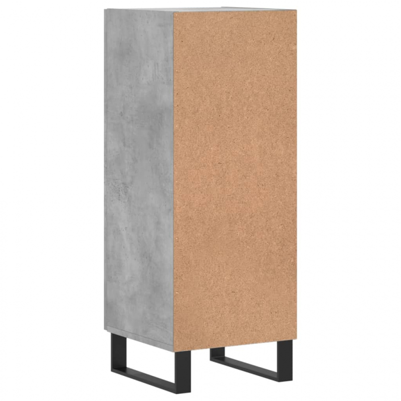 Sideboard Betongrau 34,5x34x90 cm Holzwerkstoff