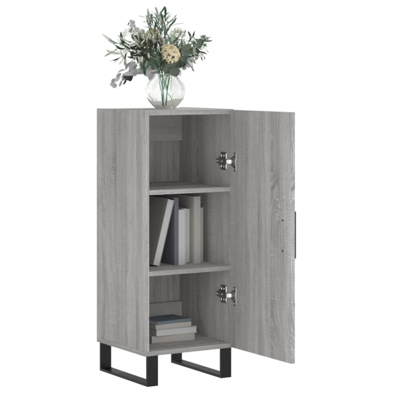 Sideboard Grau Sonoma 34,5x34x90 cm Holzwerkstoff