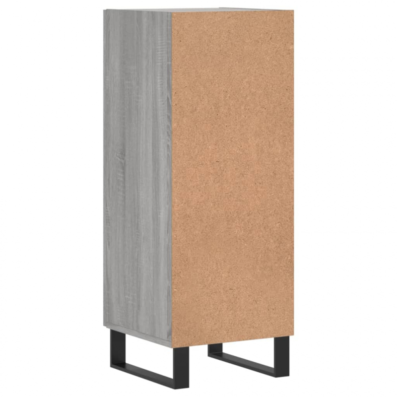 Sideboard Grau Sonoma 34,5x34x90 cm Holzwerkstoff