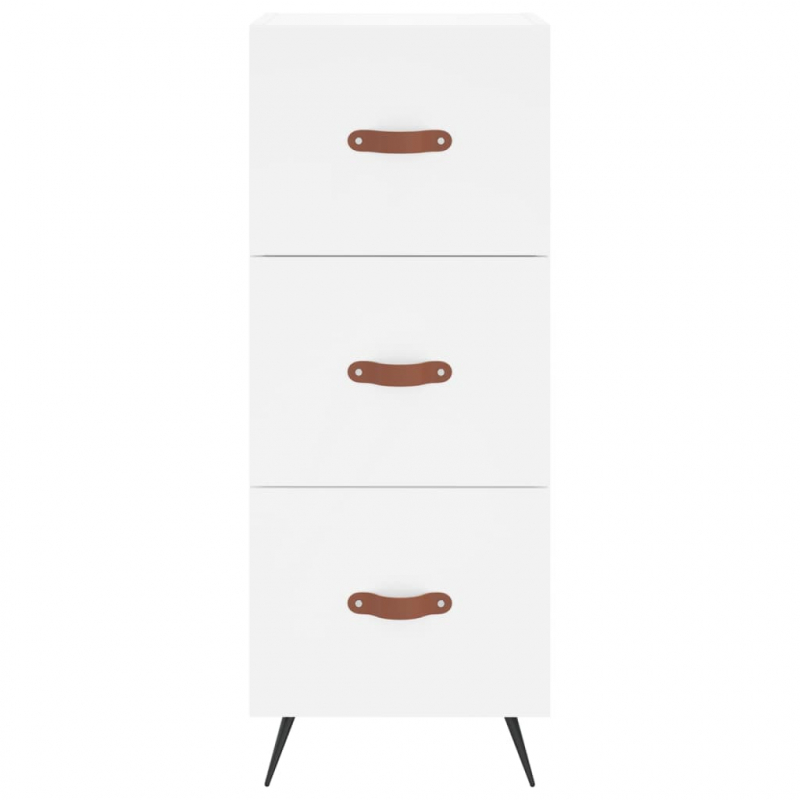 Sideboard Weiß 34,5x34x90 cm Holzwerkstoff