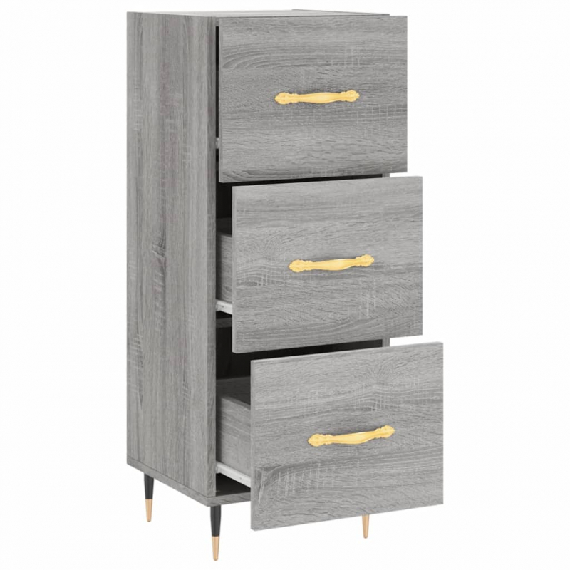 Sideboard Grau Sonoma 34,5x34x90 cm Holzwerkstoff