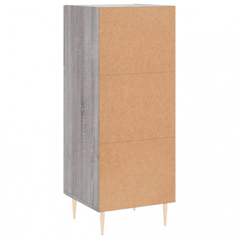 Sideboard Grau Sonoma 34,5x34x90 cm Holzwerkstoff