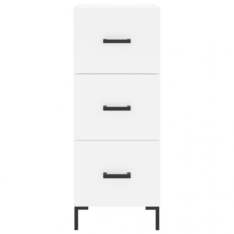 Sideboard Weiß 34,5x34x90 cm Holzwerkstoff