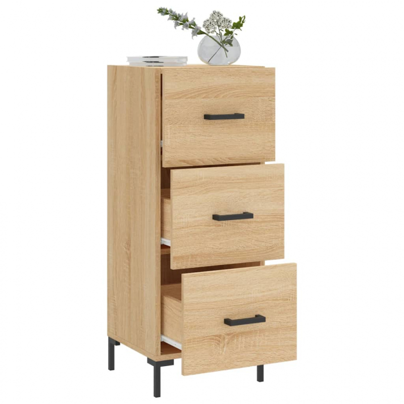 Sideboard Sonoma-Eiche 34,5x34x90 cm Holzwerkstoff