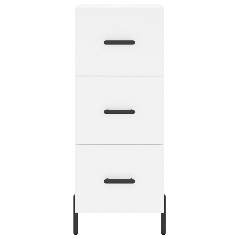 Sideboard Weiß 34,5x34x90 cm Holzwerkstoff