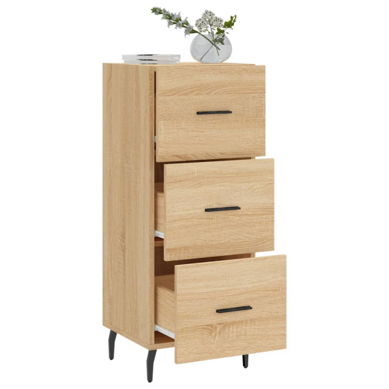 Sideboard Sonoma-Eiche 34,5x34x90 cm Holzwerkstoff