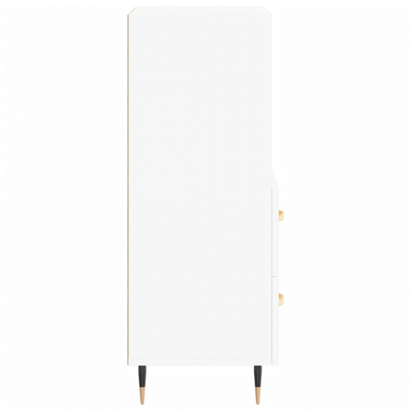 Sideboard Weiß 34,5x34x90 cm Holzwerkstoff