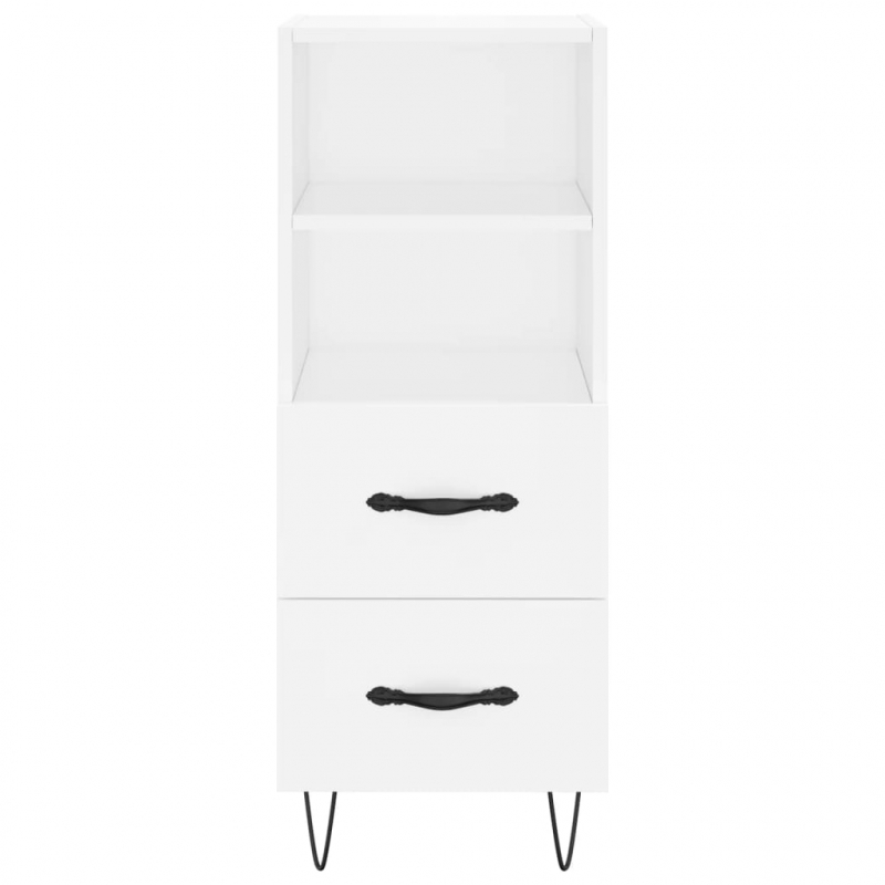 Sideboard Weiß 34,5x34x90 cm Holzwerkstoff