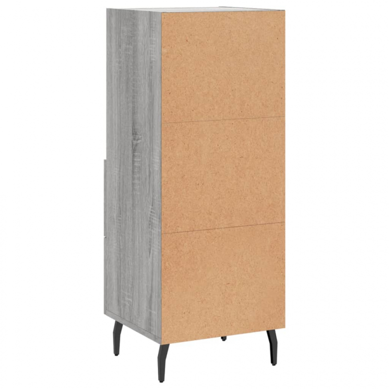 Sideboard Grau Sonoma 34,5x34x90 cm Holzwerkstoff