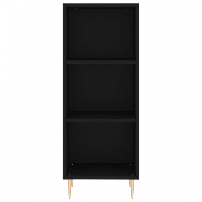 Sideboard Schwarz 34,5x32,5x90 cm Holzwerkstoff