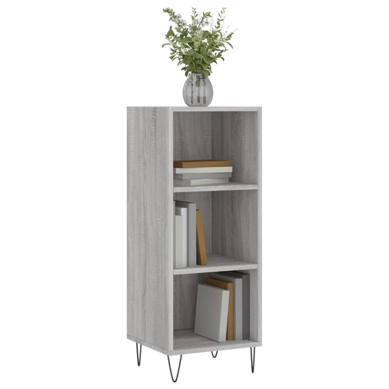 Sideboard Grau Sonoma 34,5x32,5x90 cm Holzwerkstoff