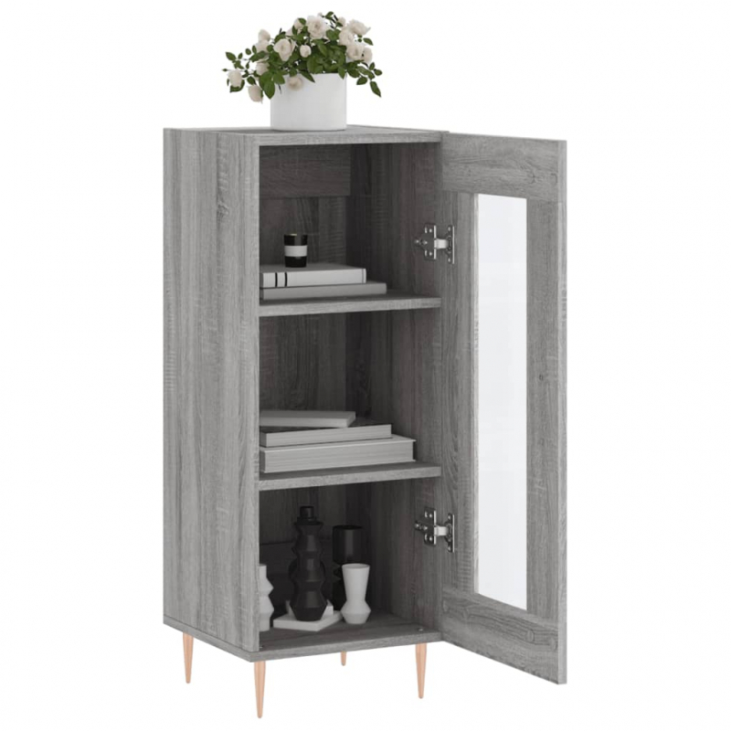 Sideboard Grau Sonoma 34,5x34x90 cm Holzwerkstoff