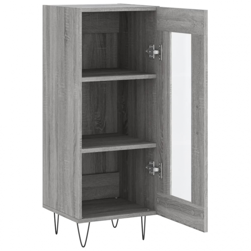 Sideboard Grau Sonoma 34,5x34x90 cm Holzwerkstoff