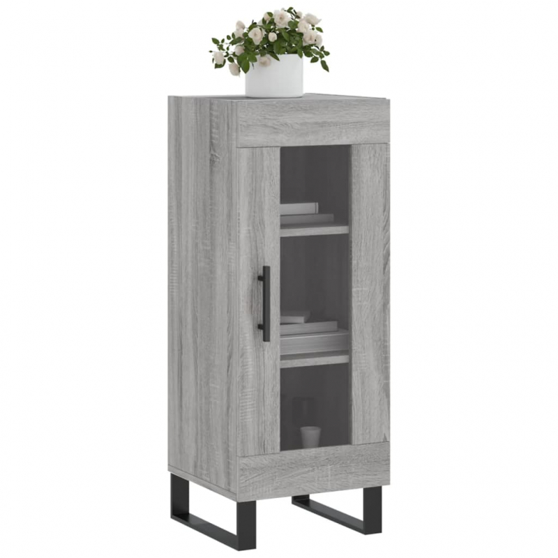 Sideboard Grau Sonoma 34,5x34x90 cm Holzwerkstoff