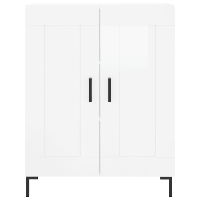 Sideboard Hochglanz-Weiß 69,5x34x90 cm Holzwerkstoff