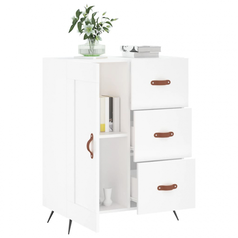 Sideboard Weiß 69,5x34x90 cm Holzwerkstoff