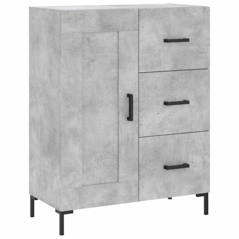 Sideboard Betongrau 69,5x34x90 cm Holzwerkstoff