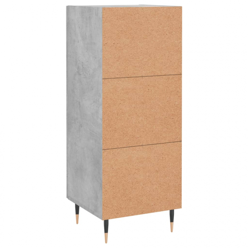 Sideboard Betongrau 34,5x34x90 cm Holzwerkstoff