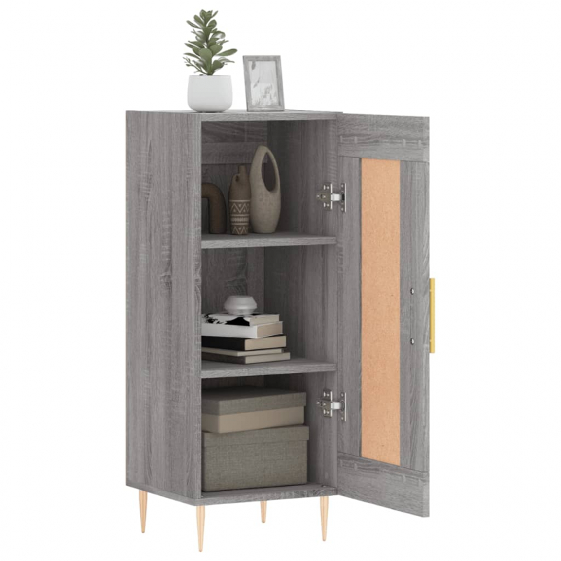 Sideboard Grau Sonoma 34,5x34x90 cm Holzwerkstoff