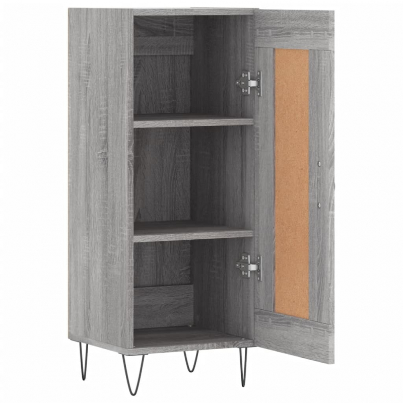 Sideboard Grau Sonoma 34,5x34x90 cm Holzwerkstoff