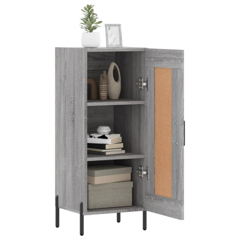 Sideboard Grau Sonoma 34,5x34x90 cm Holzwerkstoff