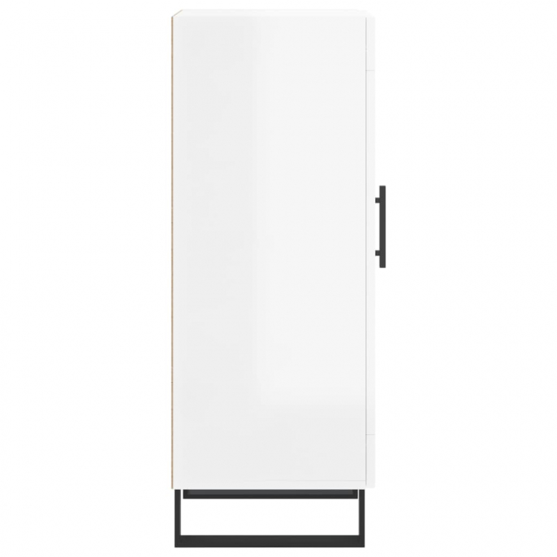 Sideboard Hochglanz-Weiß 34,5x34x90 cm Holzwerkstoff