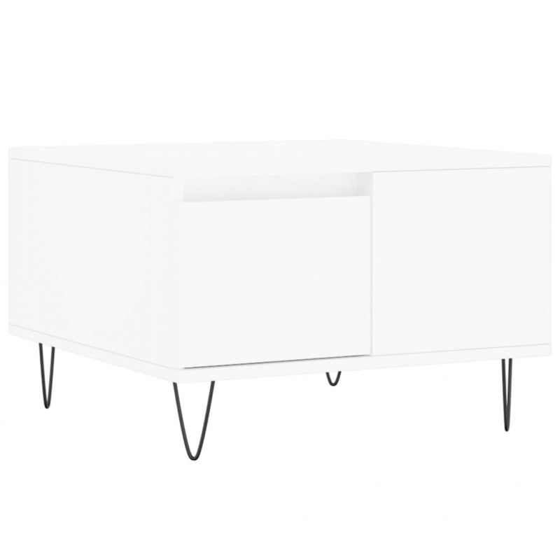 Couchtisch Weiß 55x55x36,5 cm Holzwerkstoff