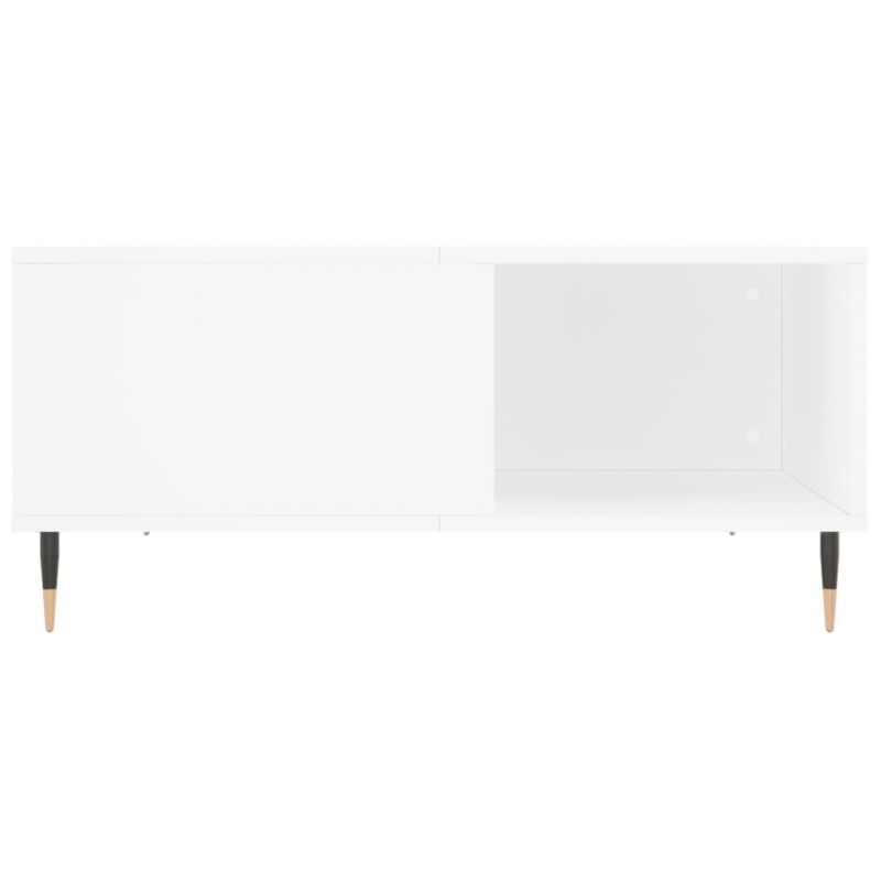 Couchtisch Weiß 80x80x36,5 cm Holzwerkstoff