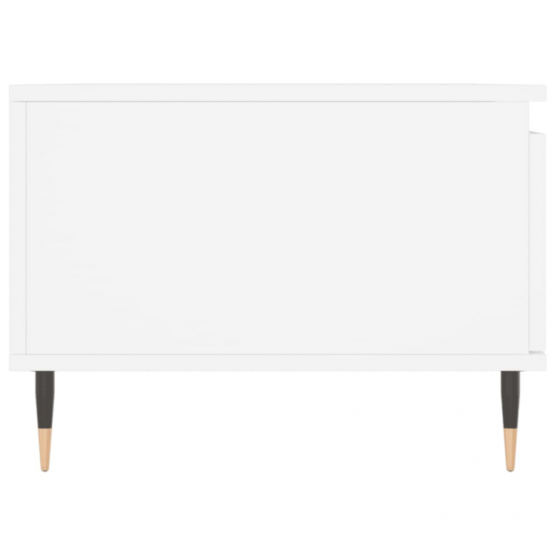 Couchtisch Weiß 90x50x36,5 cm Holzwerkstoff