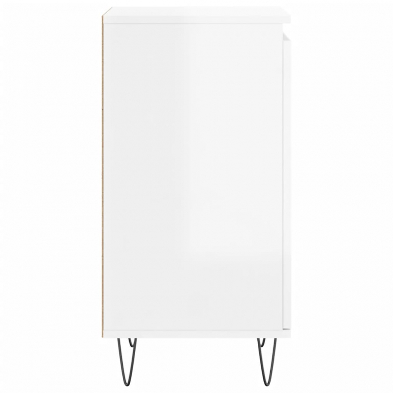 Sideboards 2 Stk. Hochglanz-Weiß 40x35x70 cm Holzwerkstoff