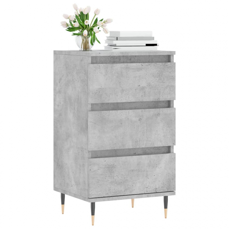 Sideboard Betongrau 40x35x70 cm Holzwerkstoff