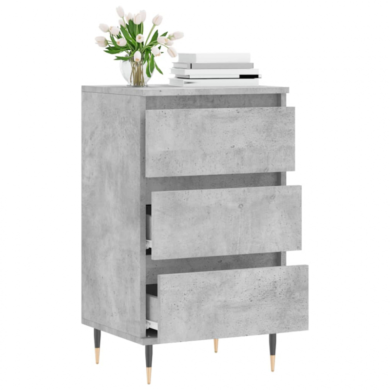Sideboard Betongrau 40x35x70 cm Holzwerkstoff