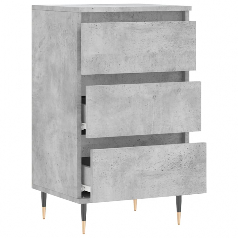 Sideboard Betongrau 40x35x70 cm Holzwerkstoff