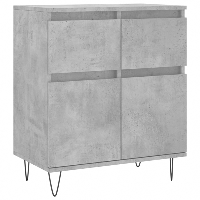 Sideboard Betongrau 60x35x70 cm Holzwerkstoff